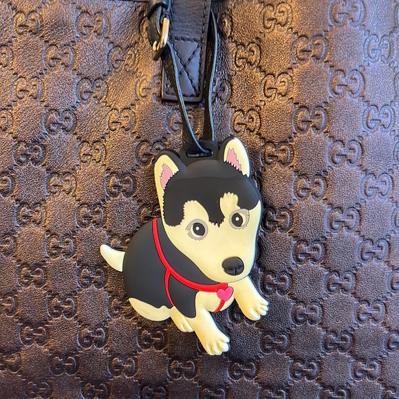 Gucci Guccissima Leather Metallic Chocolate Brown Tote Bag - Picture 10 of 16